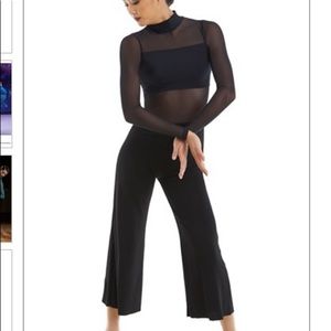 Dance Costume by Balera - Cropped Unitard Mesh Top